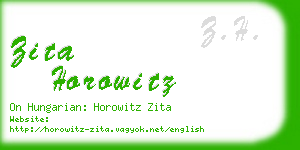 zita horowitz business card